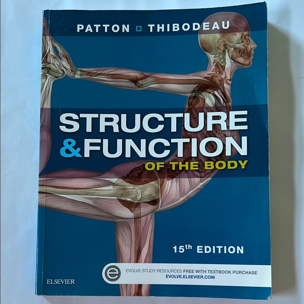 Blue and White Anatomy Textbook